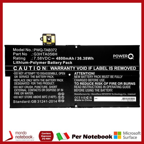 Batterie powerq 58v - batterie, 4800mah