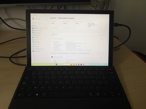 Microsoft surface pro 256go - pro, 7+